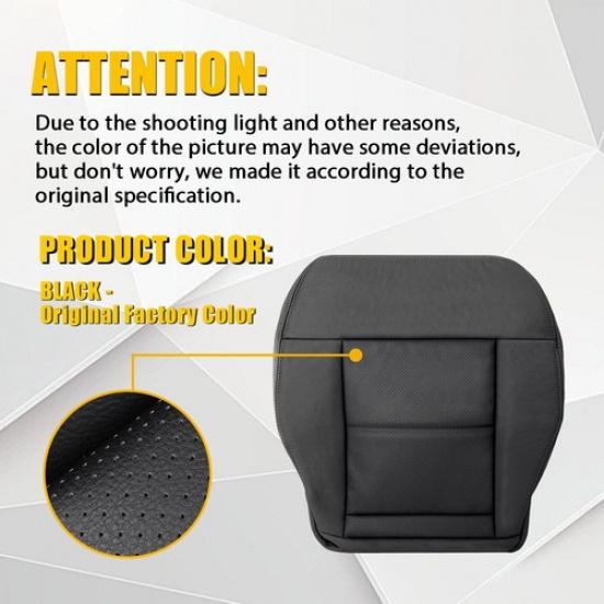 Driver Side Bottom Seat Cover Black For 2010-2014 Mercedes Benz E350 Sedan EOOK