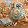 Therapeutic Assembly Activity Ocean Treasures DIY Patchwork Ball Ornament Kit, Nautical Dolphin Fabric Craft Making Natural Material Set,