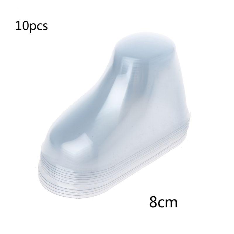 10Pcs Baby Shoe Stretcher Socks Display Stand Clear PVC Child Booties Showcase Support 8-11cm High Quanlity