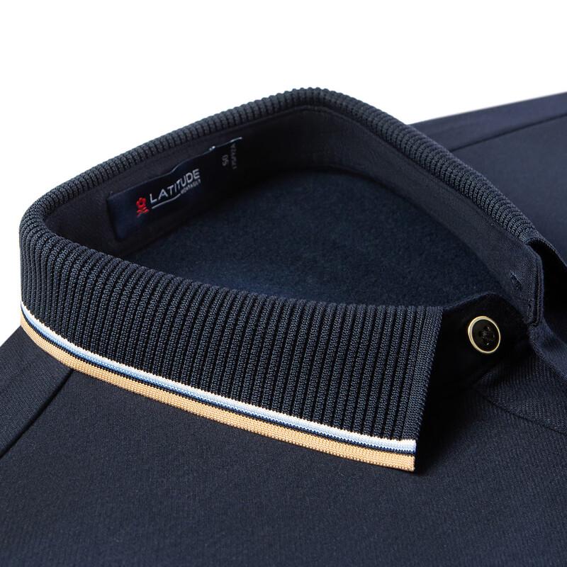 Pánské žakárové polo triko MONTAGUT ze směsi vlny