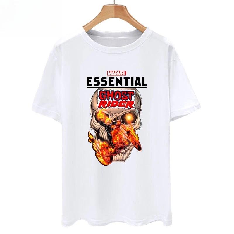 

2026 New Ghost Rider Soul Chariot Motorcycle Print Fashion Men s Casual Crew Neck Loose Short Sleeve T-Shirt 4XL