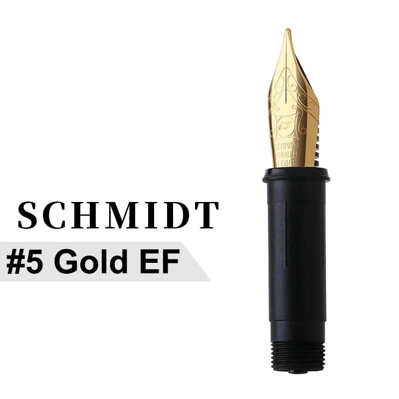 

#5/6 SCHMIDT /BOCK Позолоченное/Серебряное Перо для Перьевой Ручки EF 0.38mm /F 0.5mm Перо Канцелярские Товары Школьные Деловые Офисные Принадлежности