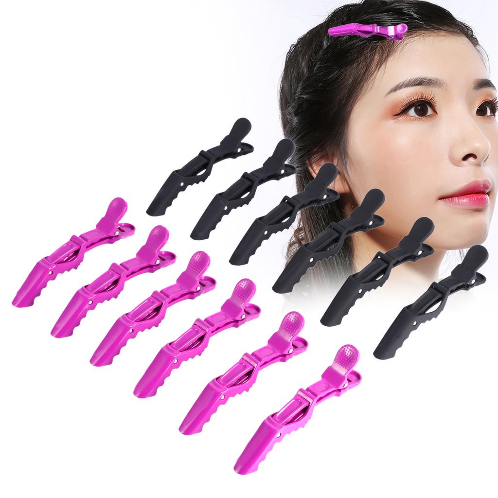 6PCS Hairdressing Salon Hair Clip Sectioning Clamp Hairpin Grip Accessories Tools 2 Colors
