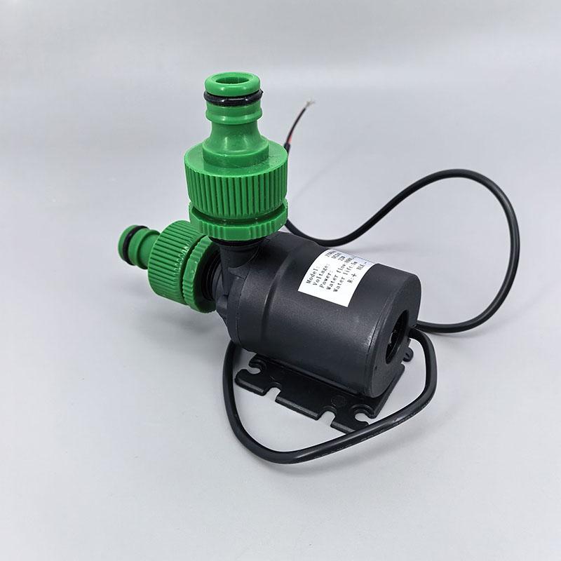 DC 12V 24V High Voltage Ultra-quiet Solar Water Pump Lift 5M 800L/H Brushless Motor Submersible 2pin Wire Circulating Connector