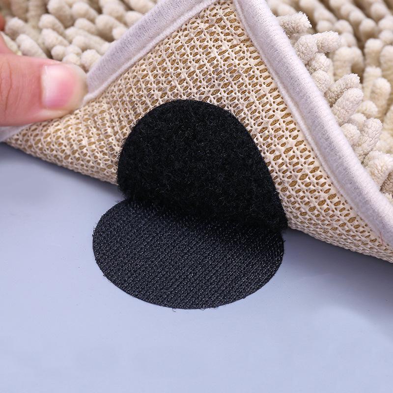 Round Square Self-Adhesive Hook and Loop Fastener for Bed Sheets and Sofas