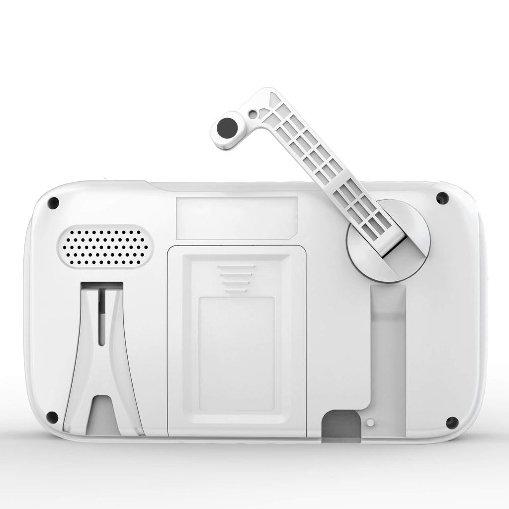 WINTECH TV with Recording Function Includes Rechargeable and AC Adapter 4.3-inch Hand-Crank (with AM/FM Radio) TVR-L38R, White, Batteries, Battery,