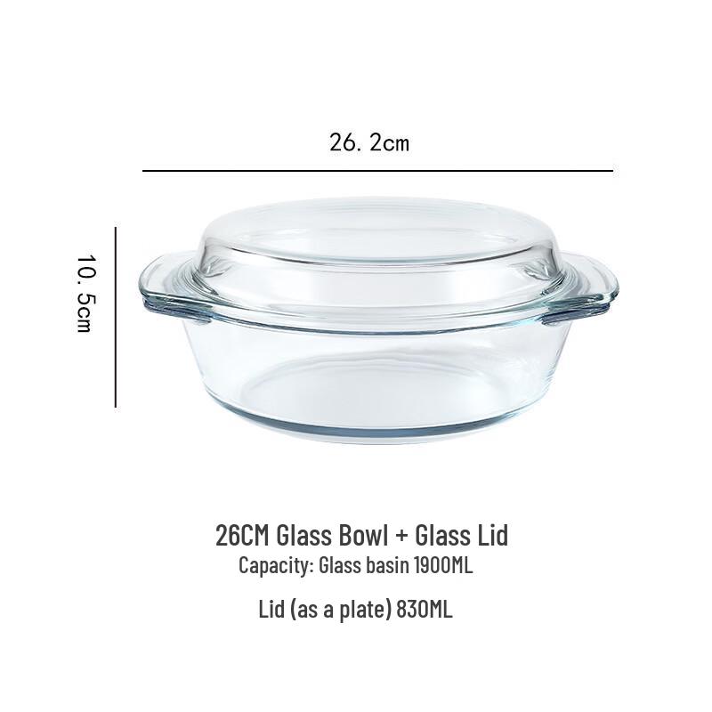 Visible Ceramic High-Temperature Casserole