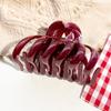 High-end Texture Marble Pumpkin Hair Clip Back of The Head Updo Shark Clip Grappling Clip Hair Accessory