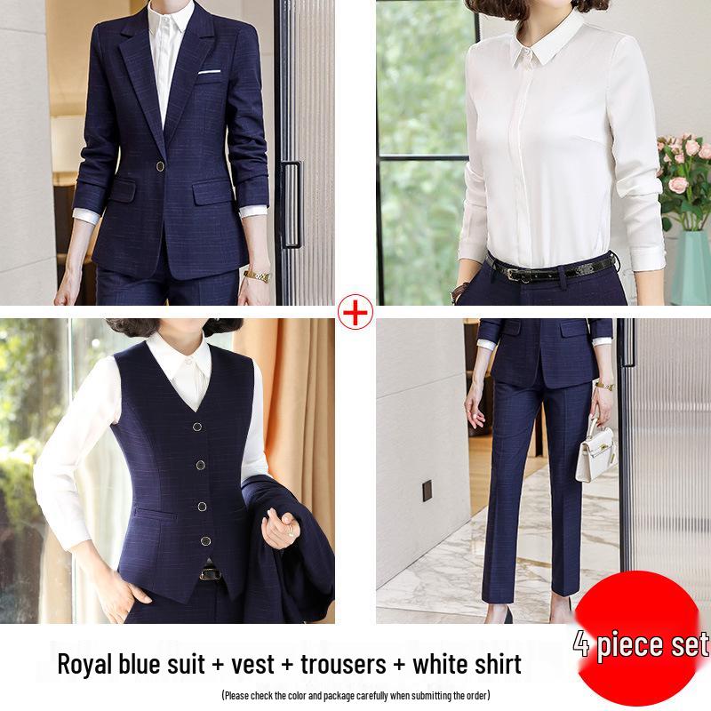 Women's Professional Autumn Suit Set: Office & Sales Formal Wear
