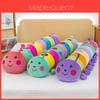 Juguete de Peluche de Oruga Colorida Para Niñas Niños Ayuda para Dormir Animal Relleno Suave Regalo