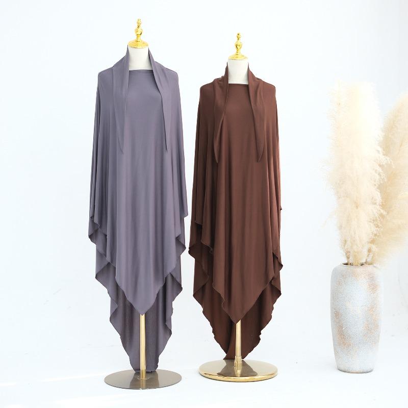 Jersey Cotton Khimar Plain Hijabs Fashion Muslim Hijab Scarf Oversize 138Cm Khimar Islam Headscarf Femme Jersey Hijab Turban