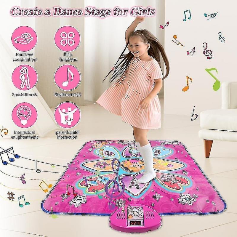 Dance Mat,upgraded Electronic Dance Pad With Led Lightsmusic Dance Game Mat With 7 Game Modes, Adjus