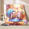 Two Cute Snail Cartoons Blanket Warm Soft Fluffy Kids Adult Luxury Gifts for Sofa Bed Home Outdoor Travel Camping Large Size