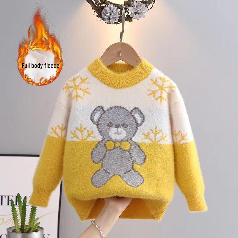 Boys' Cartoon Wool Sweater - 2023 Stylish Autumn/Winter Knitwear