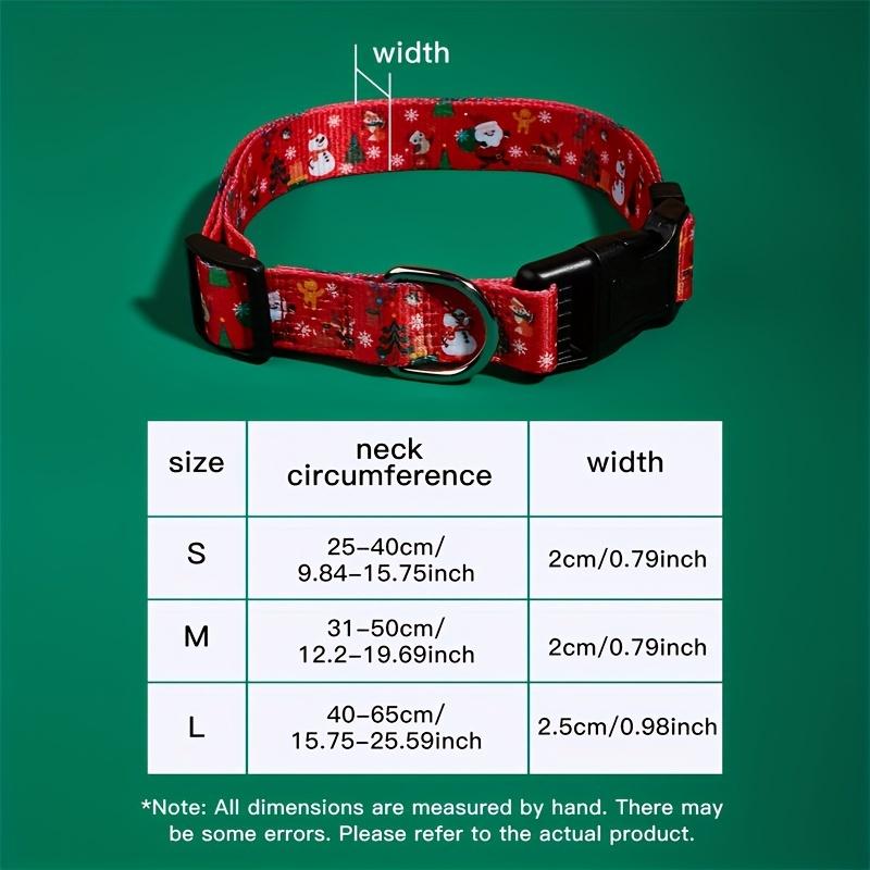 Pet Christmas Collar Dog Supplies Walking Dog Leash Chest Harness Pet Accessories Print Santa Claus Dog Collar