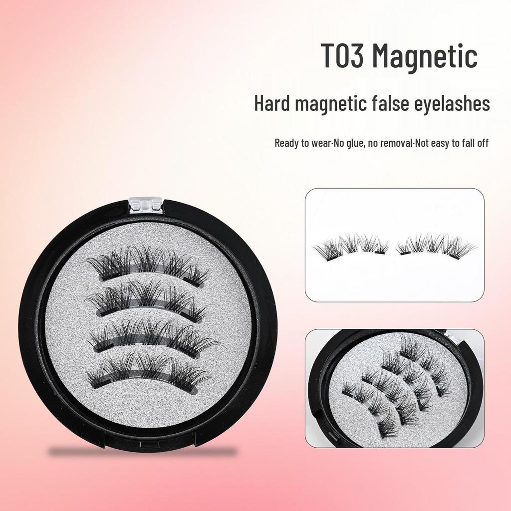 Magnetic Quantum False Eyelashes: Natural Long, Slender, Glue-Free Daily Wear