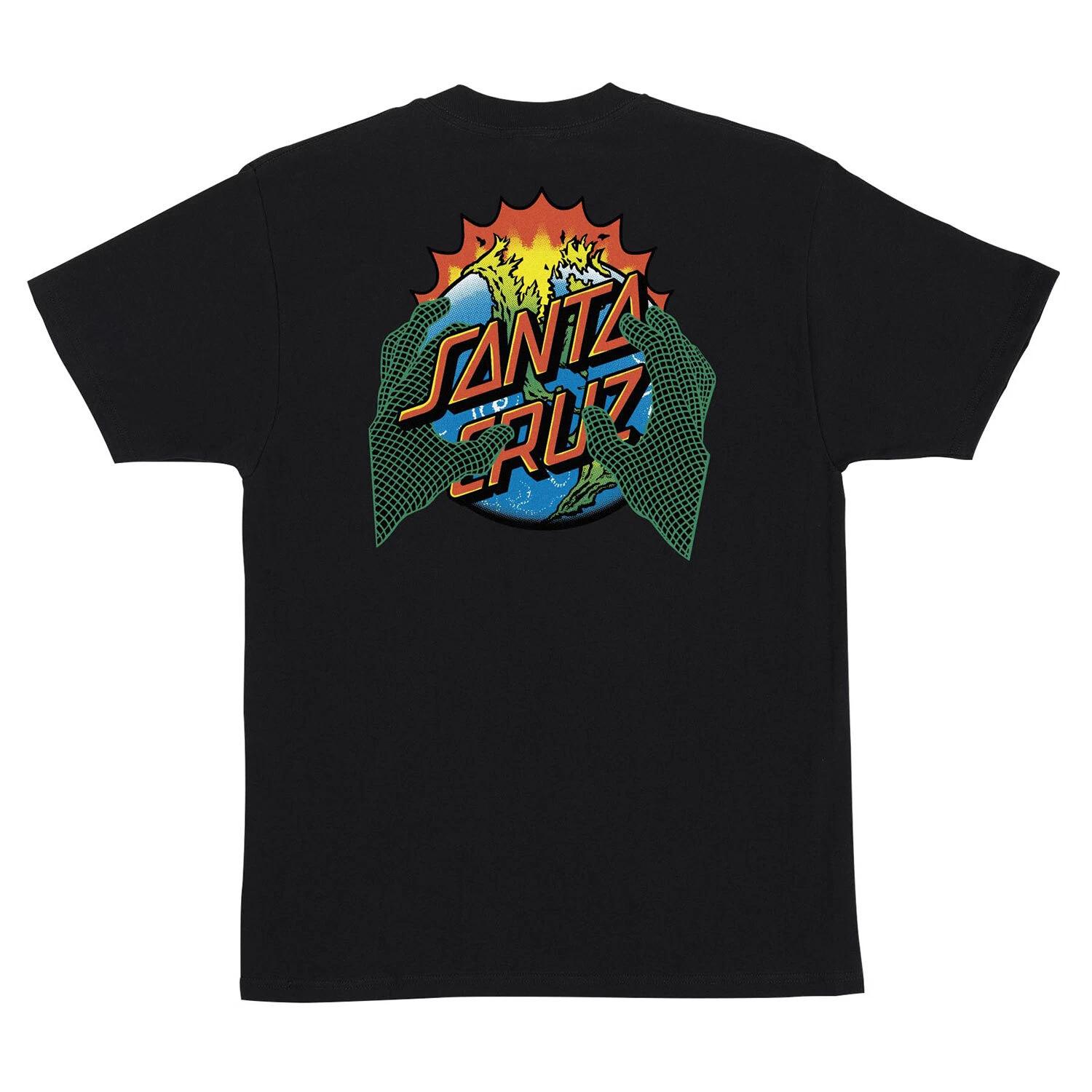 Santa Cruz Skateboard T-Shirt Kendall End Of The Dot Black/White L