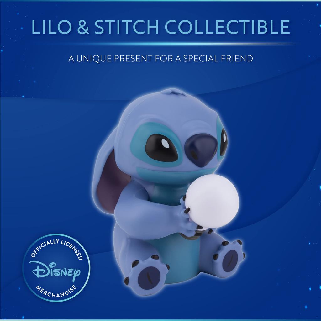 Paladone Stitch Light Lilo & Stitch Lamp Bedside Table Bedroom Night Light Decor Officially Licensed Disney Collector's Gift