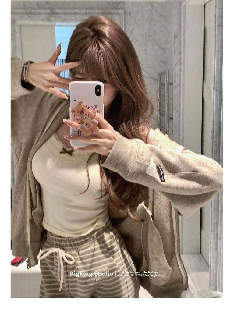 Plus Size Lace Camisole for Women: Elegant Bowknot Sleeveless Base Layer