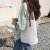 Korean Lace Aesthetic Large Capacity Shoulder Bucket Bag for Women - Spring/Summer