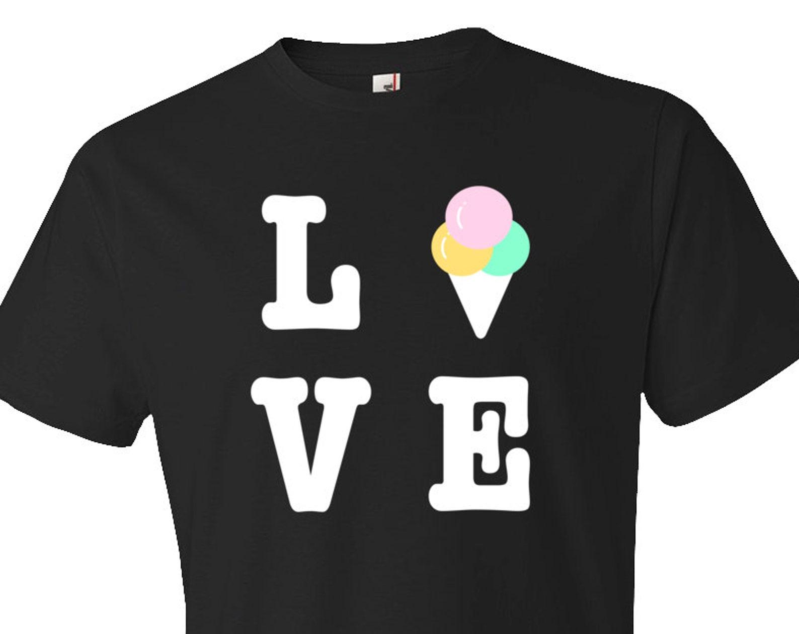 Love Ice Cream Cone Shirt - Funny Ice Cream Shirt. Ice Lover Tee. Friend Shirt. best friends tee. bff tee. bff shirt. bff gift. #OS74 3XL