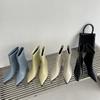 Eilyken Winter Pointed Toe Women Ankle Boots Fashion Back Ladies Slim SHort Shoes Low Heel Party Dress Pumps  Mujer