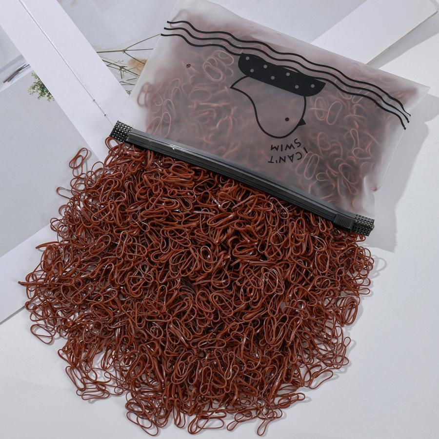 500/1000/2000Pcs Girls Colourful Disposable Rubber Band Hair Ties Headband Children Ponytail Holder Bands Kids Hair Accessories