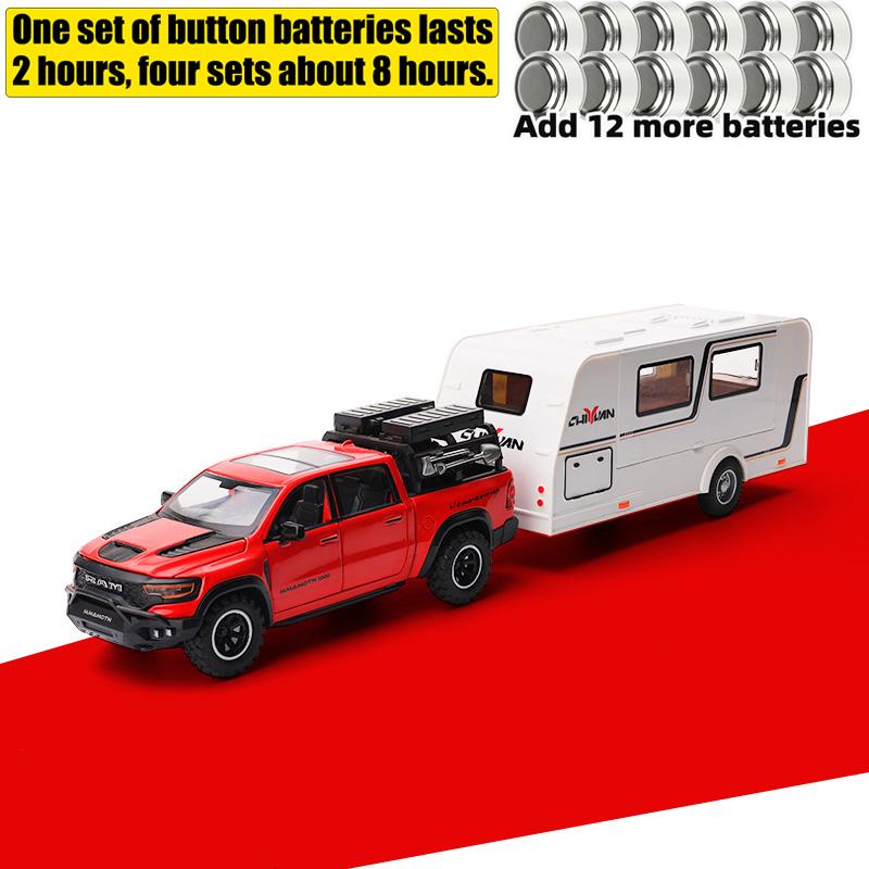 1:32 Ram 1000 Trx Mammoth Pickup Alloy Metal Diecast Model Car Decoration Ornament Pull Back Toy Collectibles Hobby Gift
