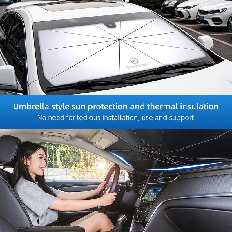 Car Sunshade Windshield Sunscreen Insulation Sun Umbrella For Mercedes Benz C Class W205 W176 W177 Sprinter W204 W203 W211 W206 Kk1