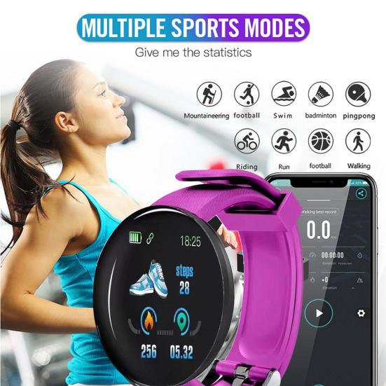 

Цифровые часы Стильный сенсорный контроль 170mAh Цифровые наручные часы Подсчет шагов Электронные часы Цифровые часы Ежедневное использование