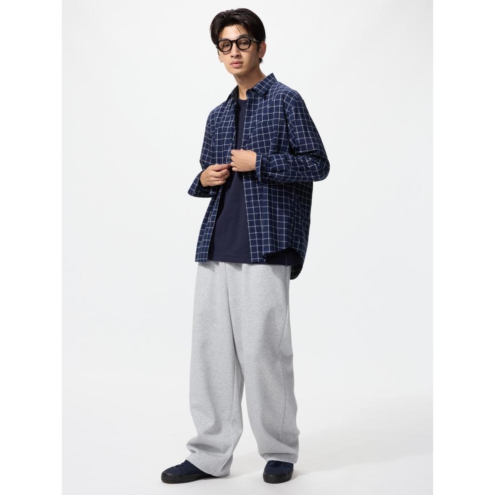 Uniqlo Broadcloth Shirt  Long Sleeve Regular Color  Check B