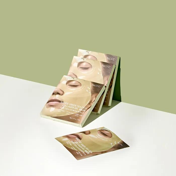 Nespic Green Tea Cica Collagen Gel Mask 4 Sheets