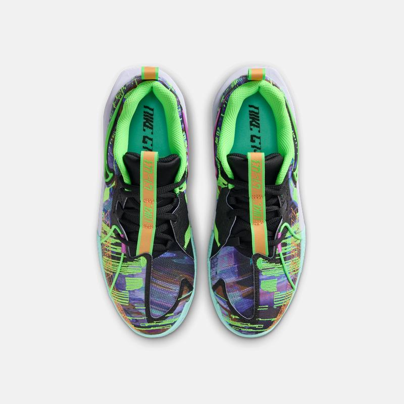 Nike G.T. Cut 3 GS Blue Void Hyper Violet Kids Sneakers Black Bleached-Turquoise Green-Strike HV2243-400