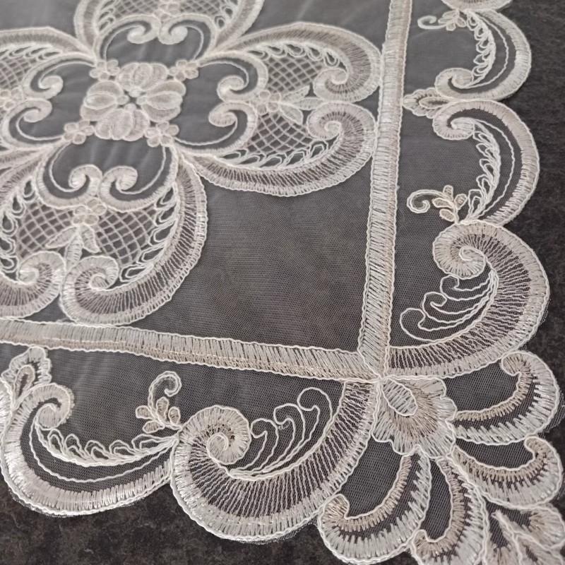 Modern classical embroidery square table mat vase fruit tray table lamp pad cloth furniture cover cloth wedding banquet decor