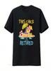 This Chick Is Retired Women Retirement T Shirt Vintage Washed Streetwear Top For Everyday Wear Unisex Casual Slightly