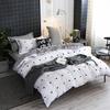 Heart Print Duvet Cover Set King Size Reversible Bedding Set Microfiber Modern 1 Quilt Cover Zipper Closure with 2 Pillowcases