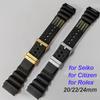 20mm 22mm 24mm ND Limits Gummiarmband für Seiko Wasserdichte Sportuhrarmbänder für Rolex Hochwertige Taucherarmbänder für Citizen