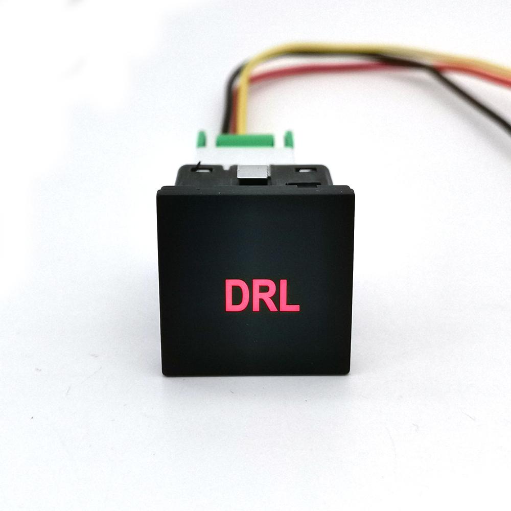 1PC DC12V Car LED DRL Camera Power ON off Fog Light Switch Button with wire For Golf 6 Jetta MK6 Scirocco Touran 2006 - 2012