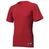 DESCENT Baseballové tričko s krátkým rukávem a kulatým výstřihem XO, Červené, STD-721