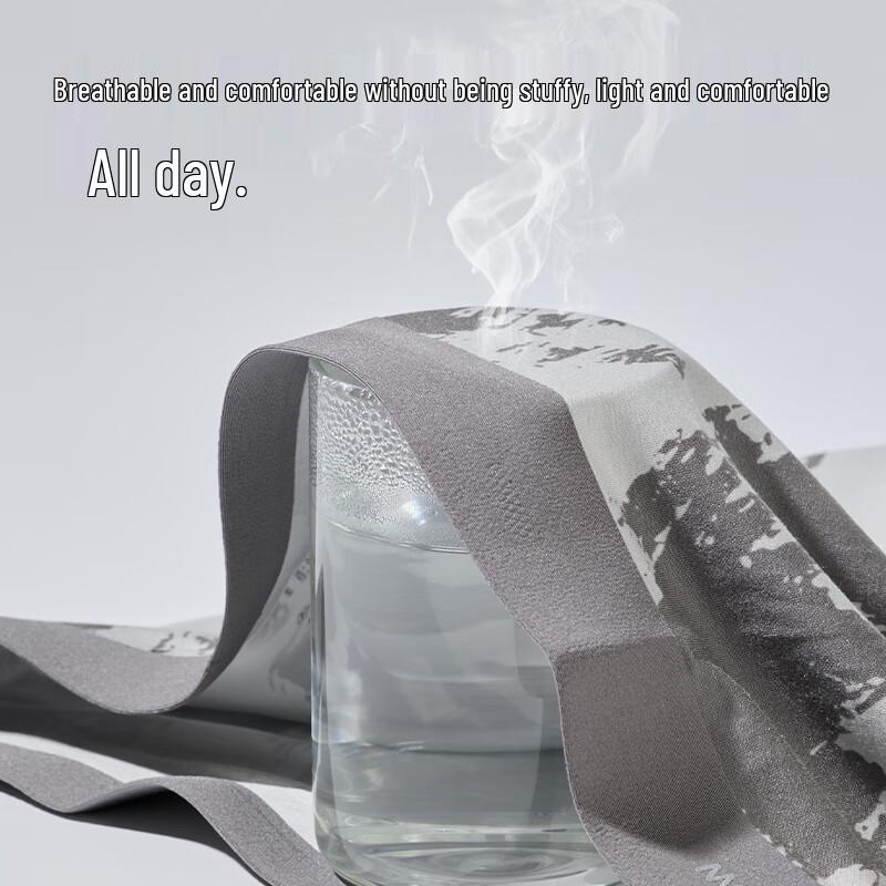 MiiOW Men's 7A Antibacterial 50S Lenzing Modal Printed Boxer Briefs (3-Pack)