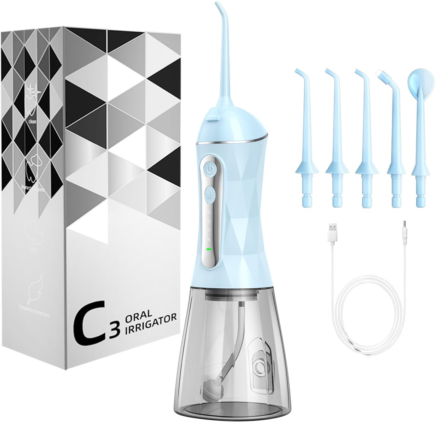 Pick for Teeth Portable Oral Rechargeable Travel Irrigation Cleaner Electric Flossing, United States