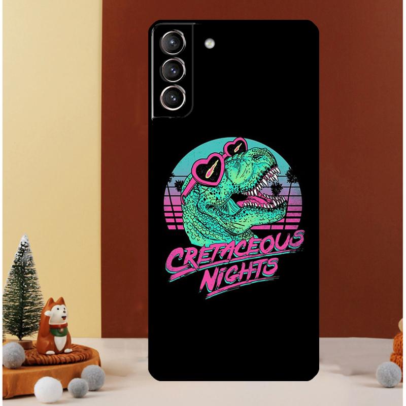 Cute Dino Dinosaur Case For Samsung Galaxy S25 S26 Ultra S20 S21 S22 S23 S24 Ultra S10 Plus S25 FE Cover Funda