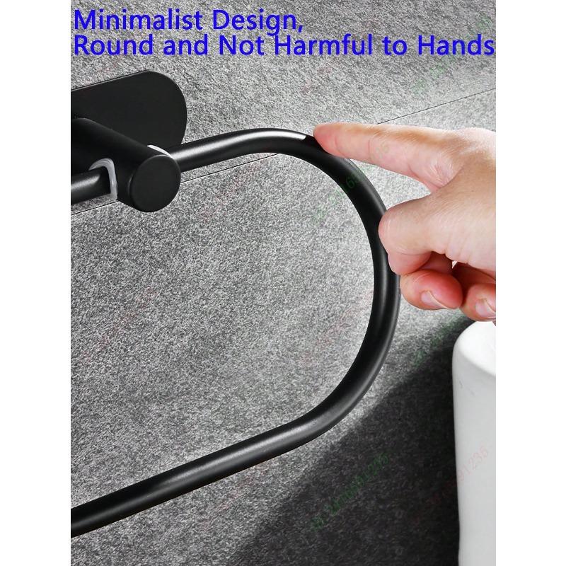 Adhesive Towel Racks For Bathroom Wall,Towel Holder,Stainless Steel Hand Towel Ring,Rack For Towel