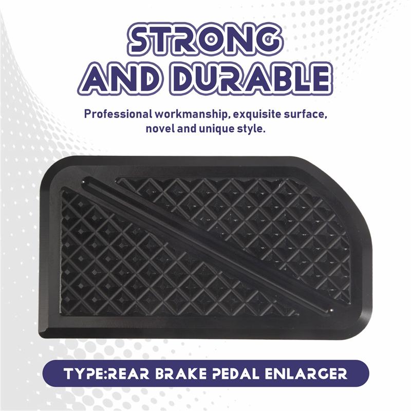 Enlarger Extension Rear Brake Pedal Foot Brake Pad For Motorcycle For Low Rider Softail Standard Street Bob FXBB