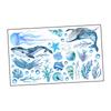 Animals Wall Sticker,Undersea Marine Sticker Sturdy Decal for Kids Bedroom Decoration