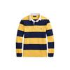 Polo SS23 Striped Detail Pullover Long Sleeve Polo Shirt Men Tops Yellow Navy-Blue MNPOKNI16822768-700