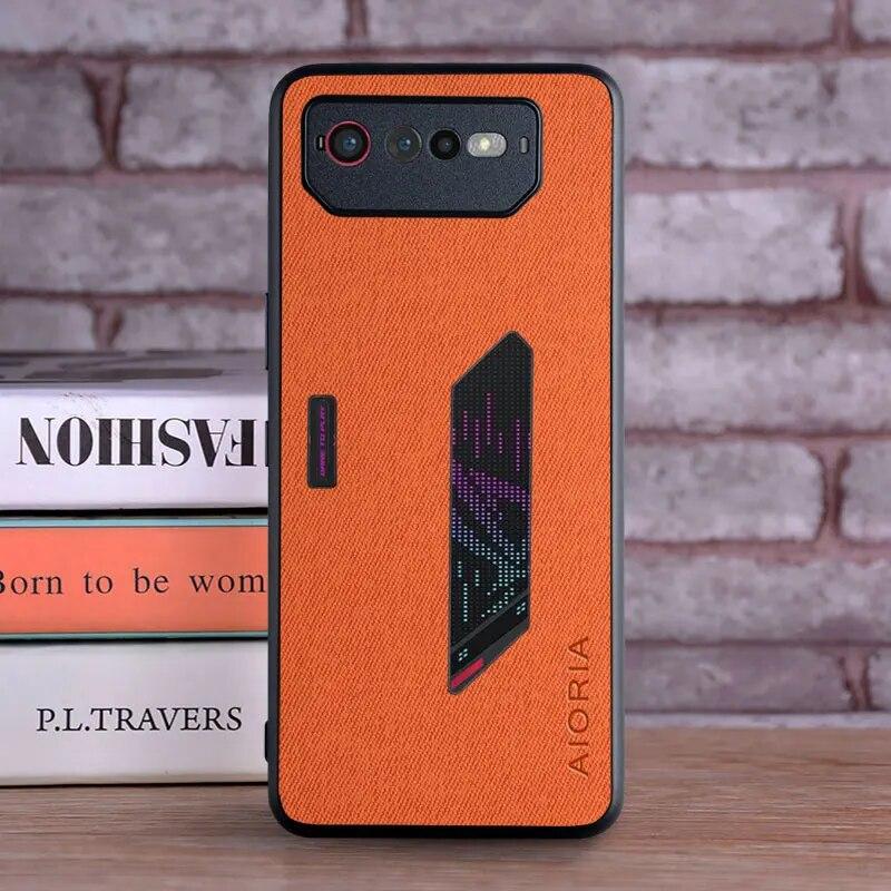 Case for Asus Rog Phone 8 7 6  Coque Luxury Textile Leather Soft Funda Phone Cover for Asus Rog Phone 7 Case Capa