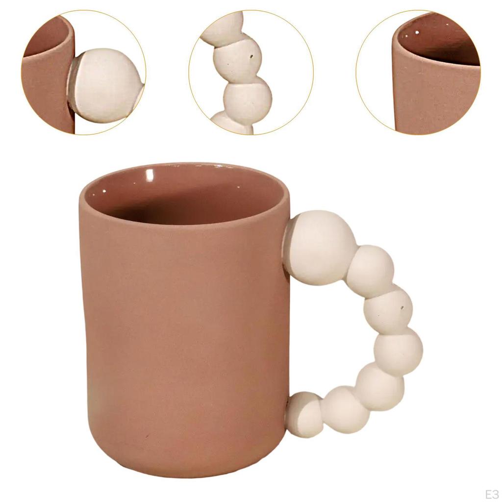 -Cup Drinks with Handle Milk Tea Water Cup for Café Birth Gifts
