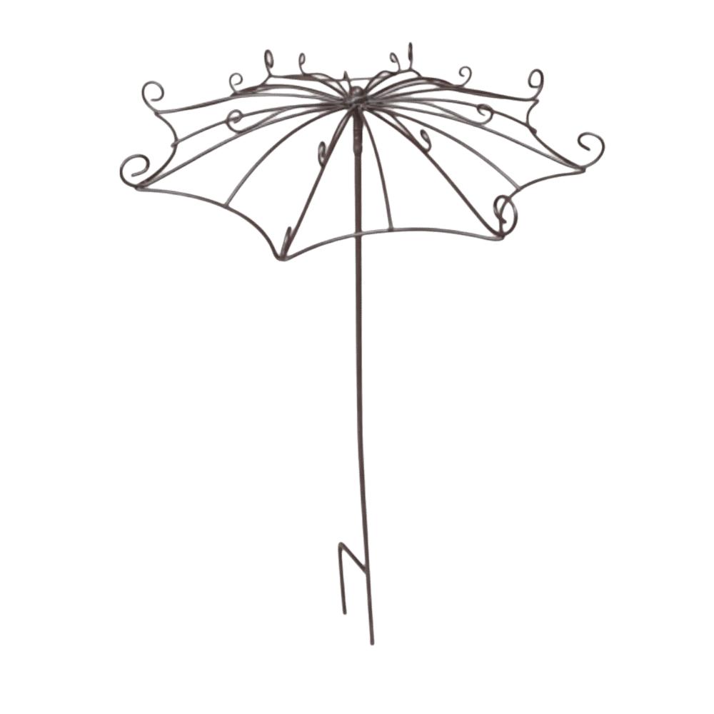 Hollow Out Plant Climbing Frame Umbrella Shape Trellis Flower Rack Courtyard Decor