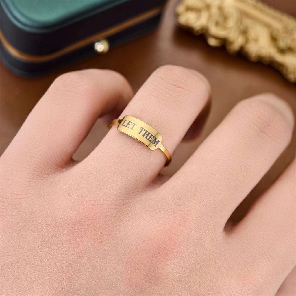 1Pc Fashionable, Fashionable, Multi-functional, Simple Titanium Steel Ring, with A Strong Sense of Design